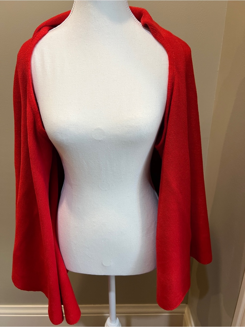 Lou Lou & Company Bright Red Open-Front Shrug